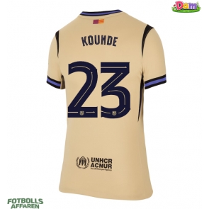 Barcelona Jules Kounde #23 Bortatröja Kvinnor 2025-26 Kortärmad